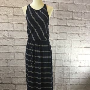 Splendid maxi dress size XS blue white stripes